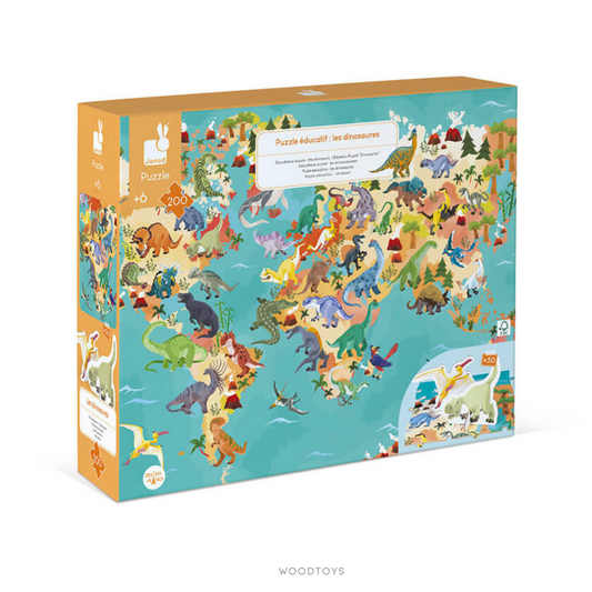 Puzzle educativo - Los dinosaurios 200 PZ.