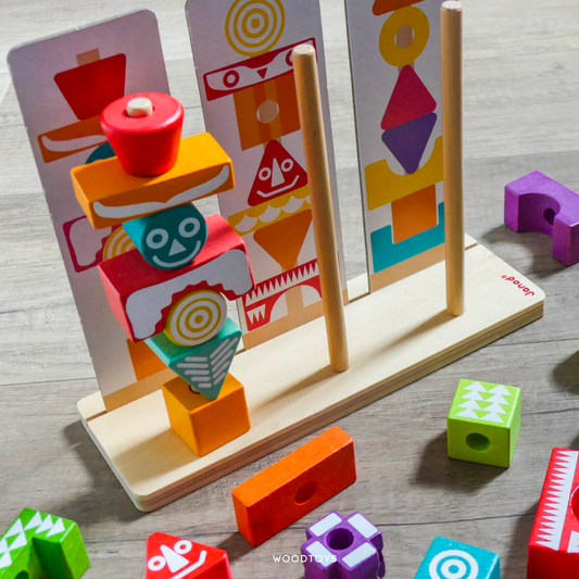 Juego educativo para apilar.