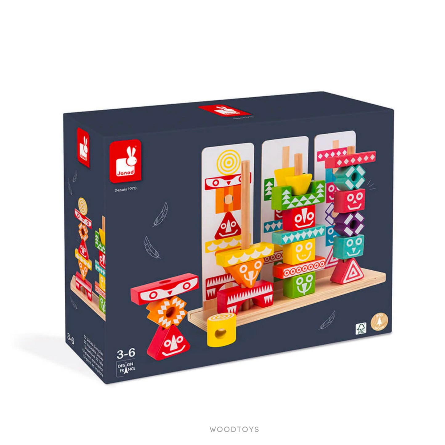 Juego educativo para apilar.