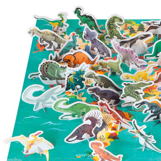 Puzzle educativo  - Los dinosaurios 200 PZ.