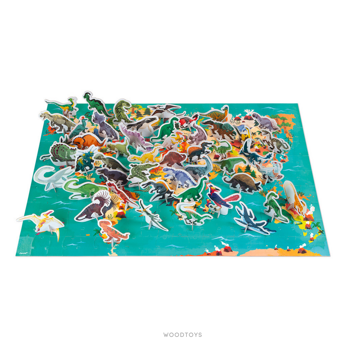 Puzzle educativo  - Los dinosaurios 200 PZ.