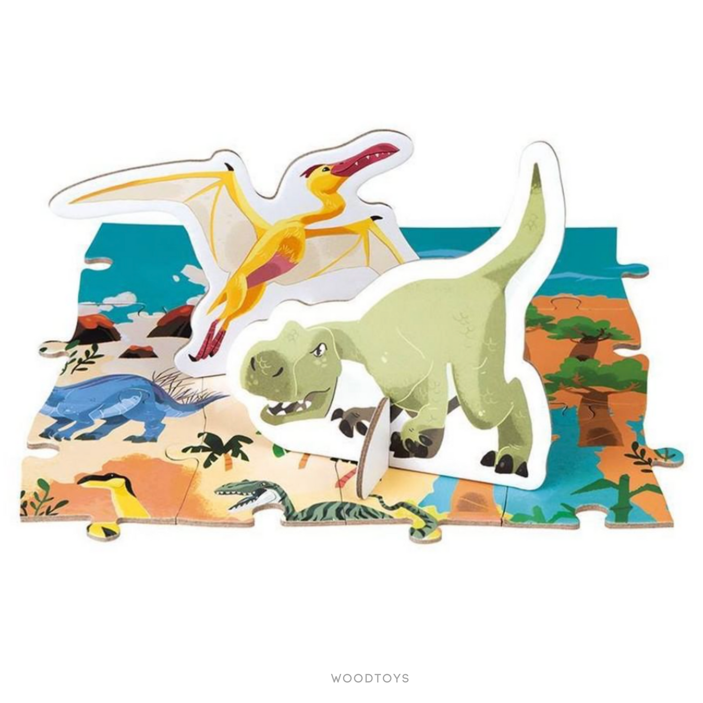 Puzzle educativo  - Los dinosaurios 200 PZ.